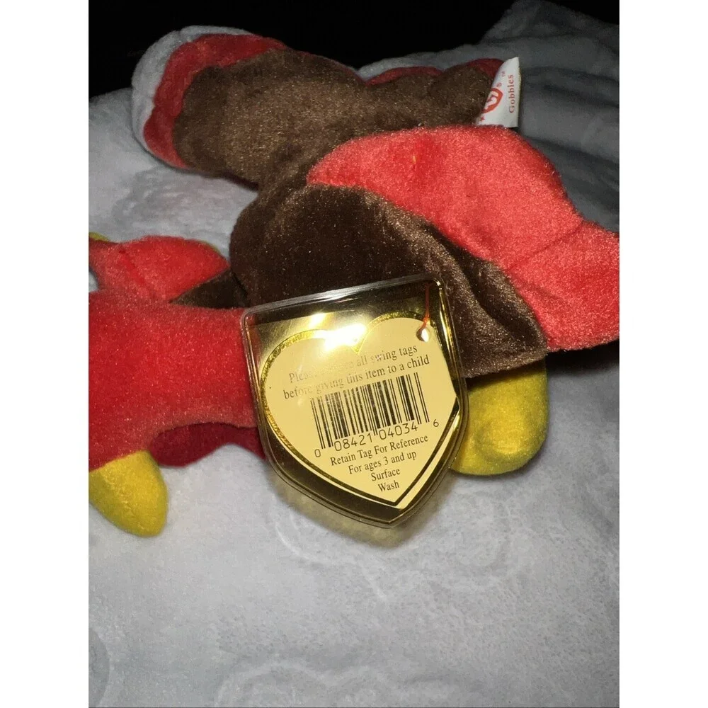 Ty Beanie Babies Thankful Bear, Thanksgiving Turkeys -Mostly Ty Store New